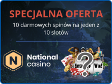 Bonus bez depozytu National